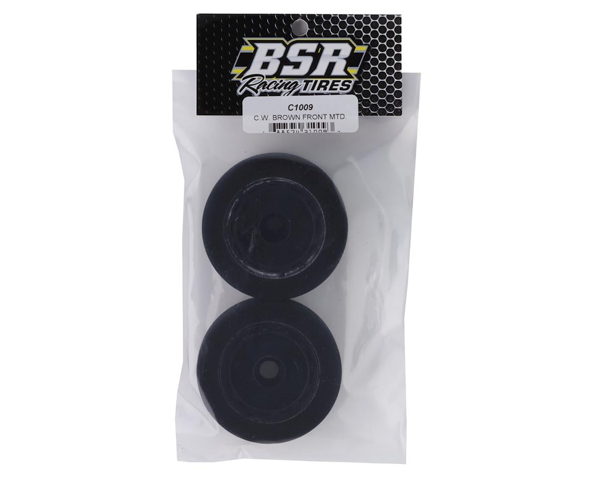 BSR Racing Custom Works Dirt Oval Front Mounted Foam Tires (2) (Brown)