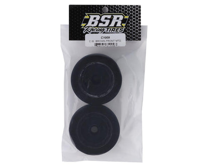 BSR Racing Custom Works Dirt Oval Front Mounted Foam Tires (2) (Brown)