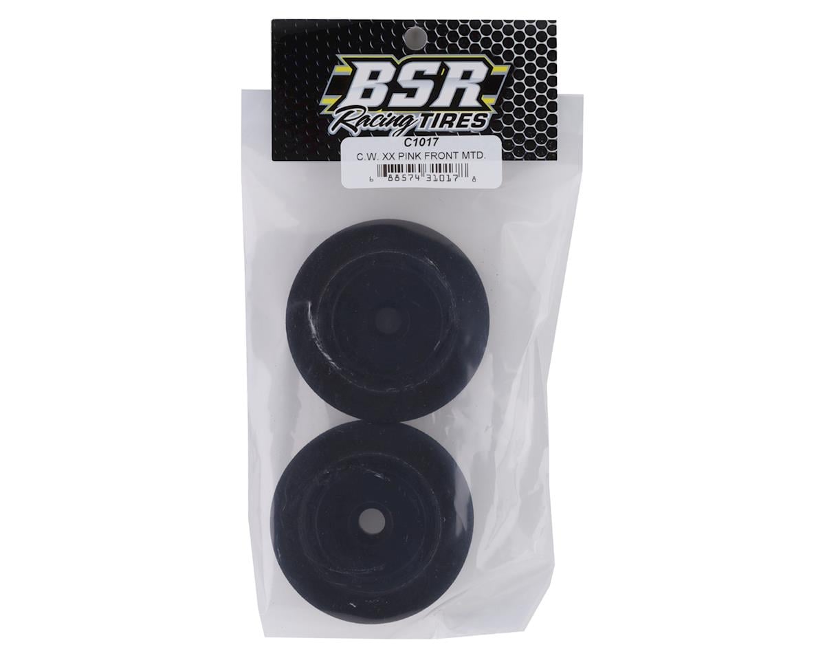 BSR Racing Custom Works Dirt Oval Front Mounted Foam Tires (2) (XX Pink)