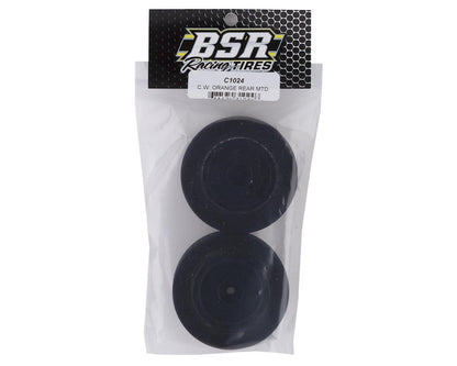 BSR Racing Custom Works Dirt Oval Rear Mounted Foam Tires (2) (Orange)
