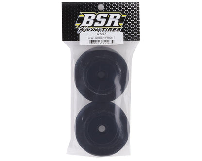 BSR Racing Custom Works Dirt Oval Front Mounted Foam Tires (2) (Green)