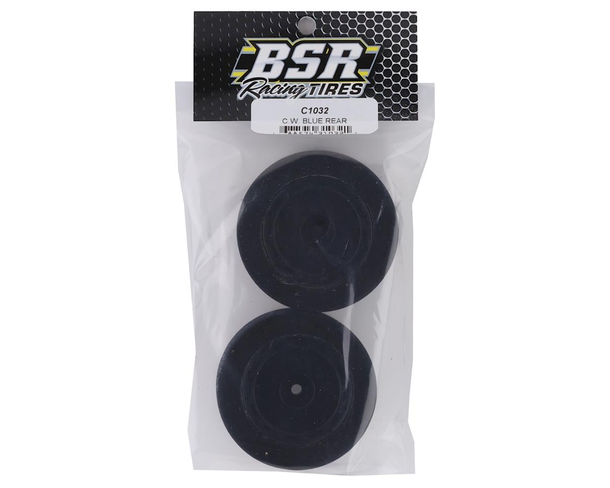 BSR Racing Custom Works Dirt Oval Rear Mounted Foam Tires (2) (Blue)