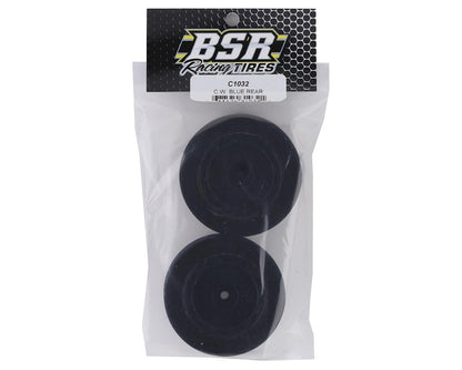 BSR Racing Custom Works Dirt Oval Rear Mounted Foam Tires (2) (Blue)