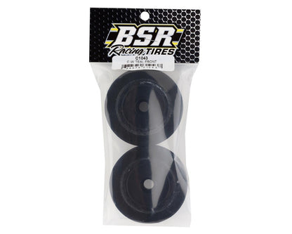 BSR Racing Custom Works Dirt Oval Front Mounted Foam Tires (2) (Teal)