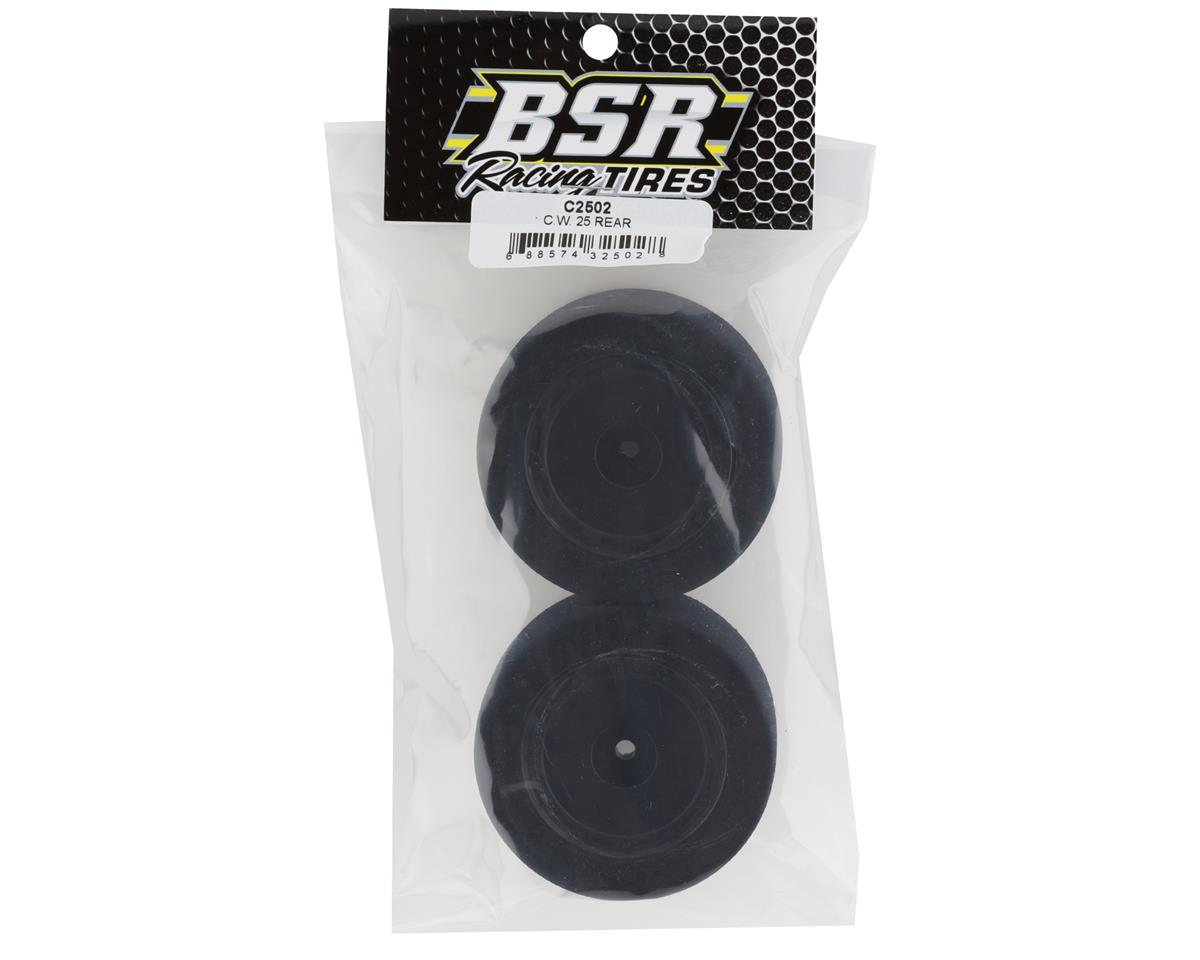 BSR Racing Custom Works Dirt Oval Rear Mounted Foam Tires (2) (25 Shore)