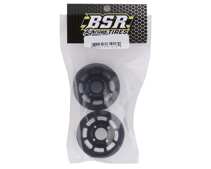 BSR Racing 1/10 Rear Mounted Foam Tires (Black) (2) (Blue)