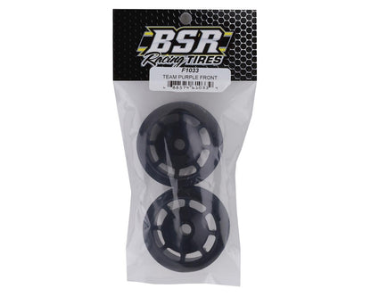 BSR Racing 1/10 Front Pre-Mounted Foam Tires (2) (Team Purple)