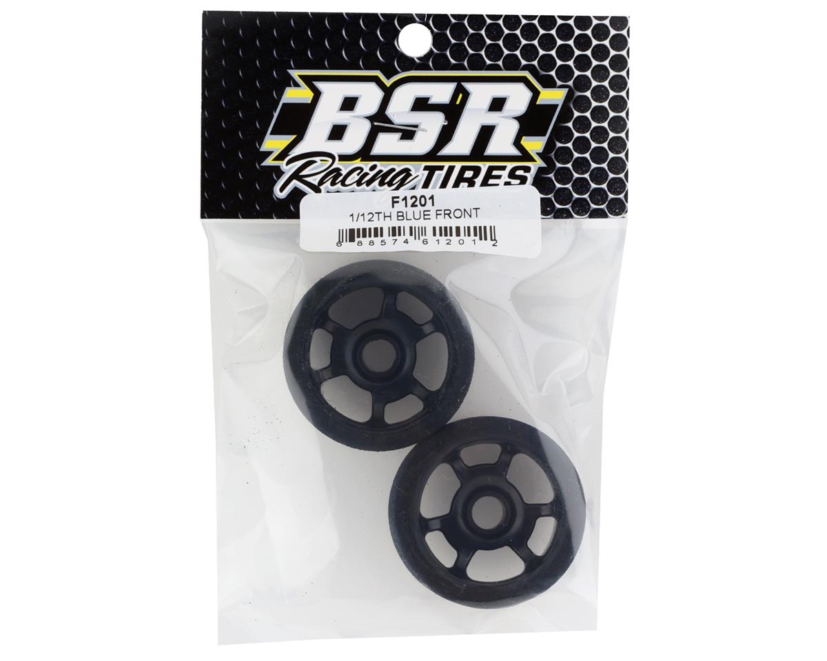 BSR Racing 1/12 Front Mounted Foam Tires (2) (Blue)