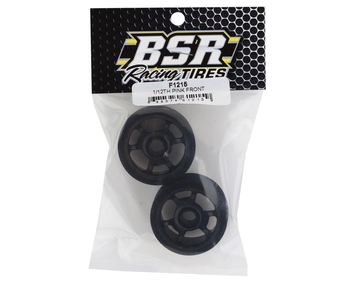 BSR Racing 1/12 Front Mounted Foam Tires (2) (Pink)