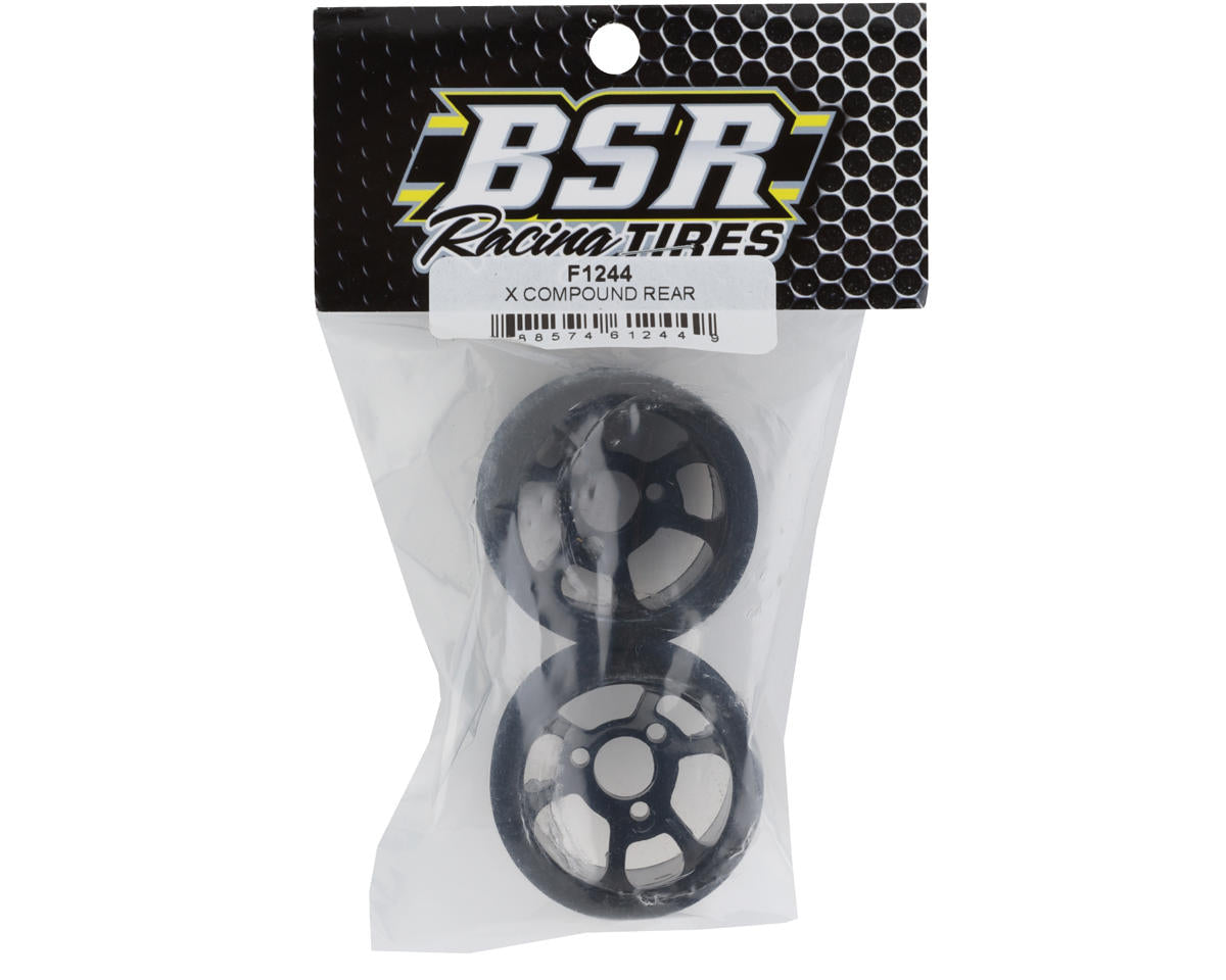 BSR Racing 1/12 Rear Mounted Foam Tires (2) (X Compound)