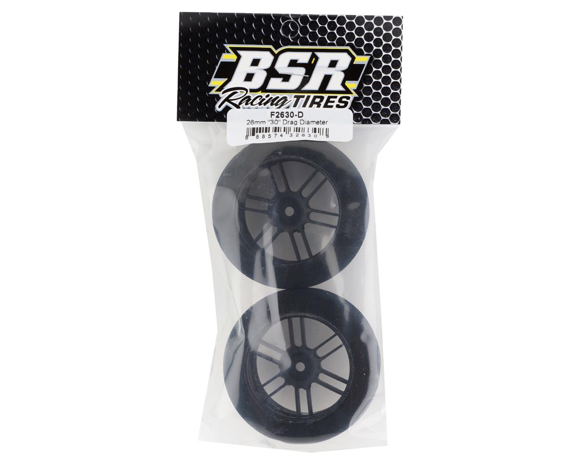 BSR Racing Drag Foam Tires (Black) (2) (26mm Wide) (30 Shore)