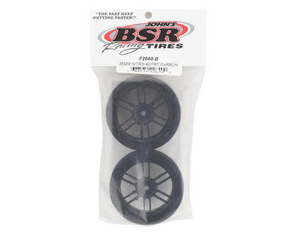 BSR Racing Nitro Touring 26mm Front Foam Tires (Black) (2) (40 Shore)