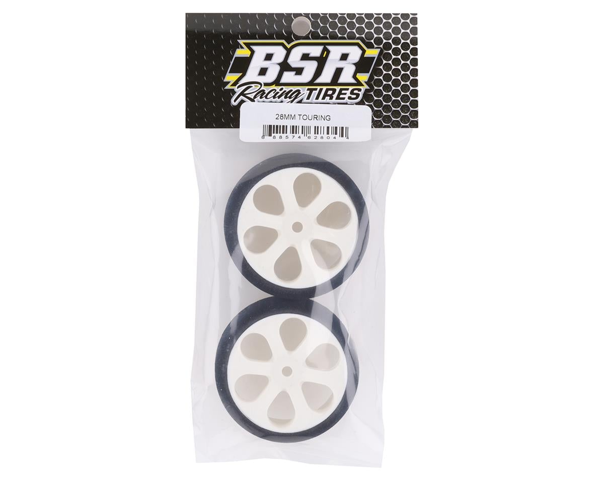 BSR Racing 1/10 28mm Touring Tires (2) (Purple)
