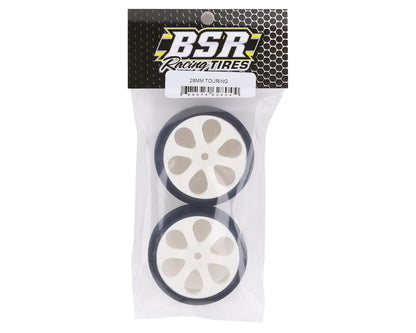 BSR Racing 1/10 28mm Touring Tires (2) (Purple)