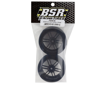 BSR Racing 30mm Nitro Touring Rear Foam Tires (Black) (2) (40 Shore)