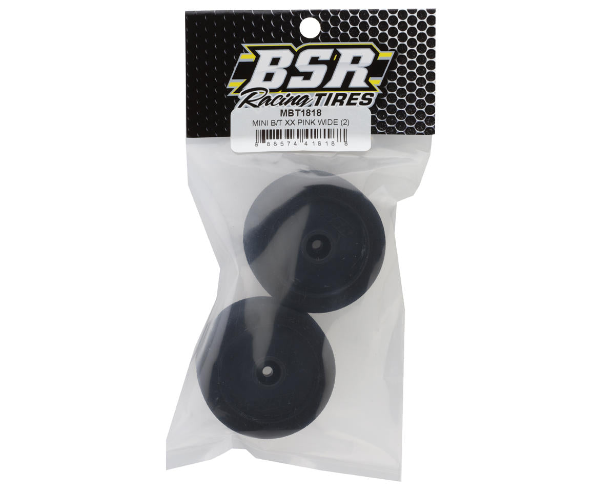 BSR Racing Losi Mini-T/Mini-B Wide Foam Tires (2) (XX Pink)