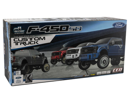 CEN Ford F450 SD KG1 Edition 1/10 RTR Custom Dually Truck (Silver Mercury)