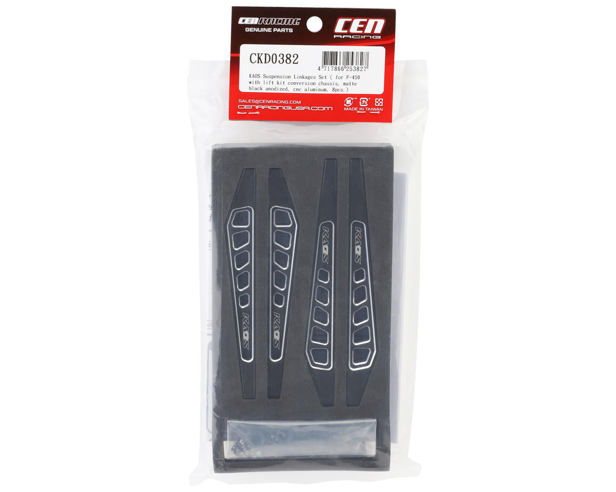 CEN KAOS Suspension Linkage Set (Black) (8)