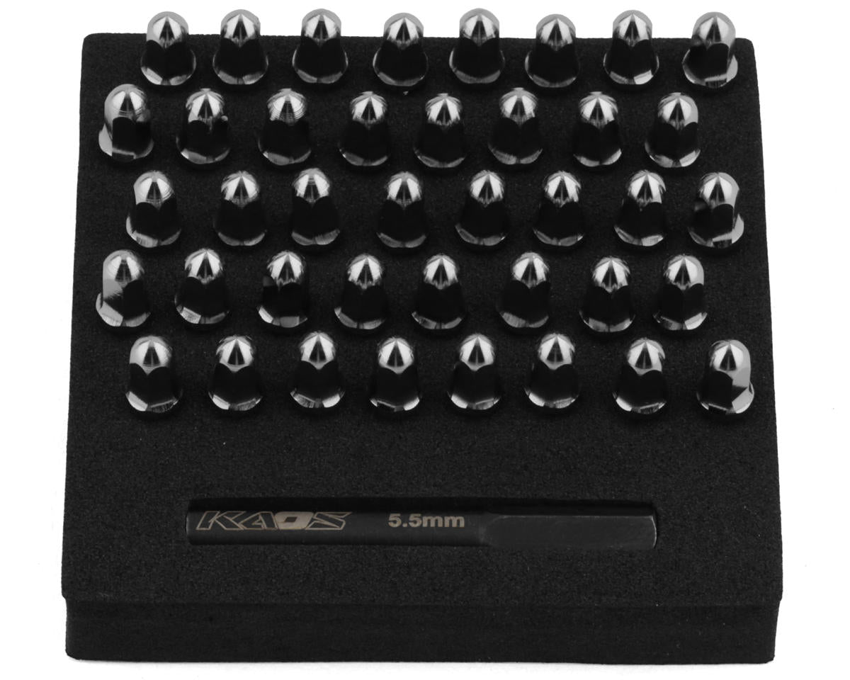 CEN Bullet Wheel Lug (chrome) (40) (2.5mm studs)