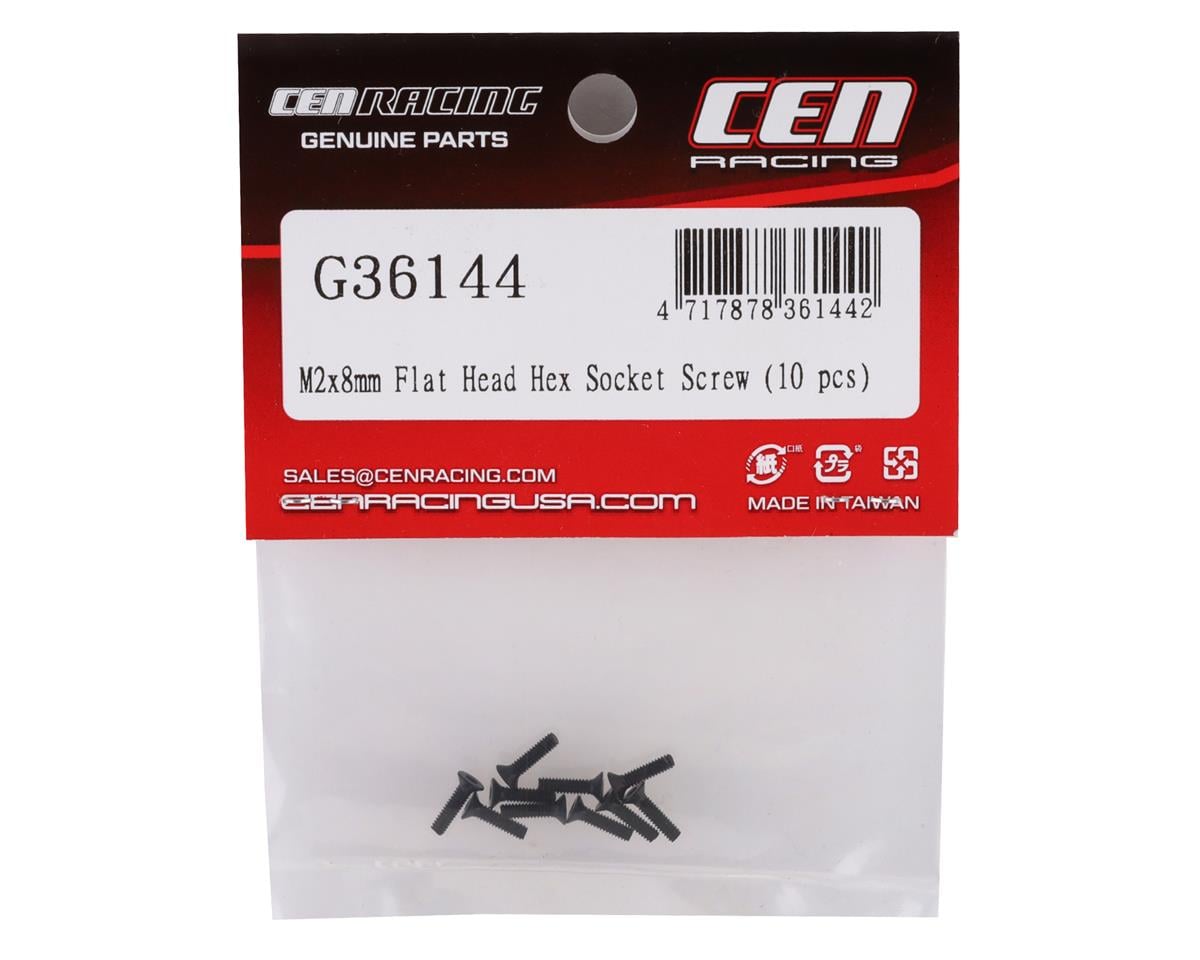 CEN F450 SD 2x8mm Flat Head Screw (10)