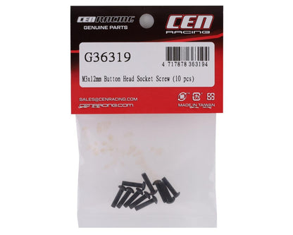 CEN 3x12mm Button Head Screw (10)