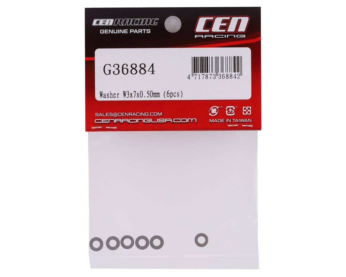 CEN 3x7x0.50mm Washer (6)