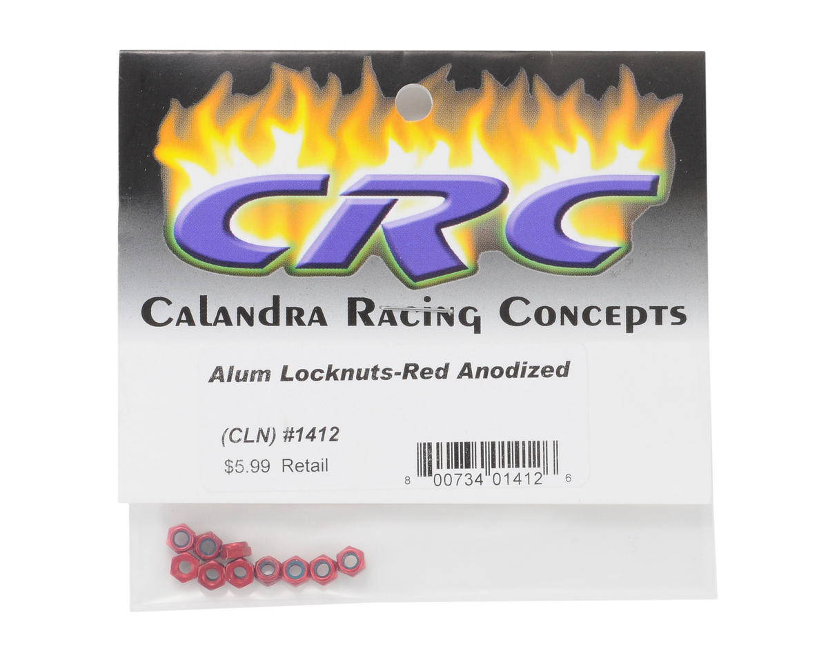 CRC 4-40 Aluminum Locknut (Red) (10)