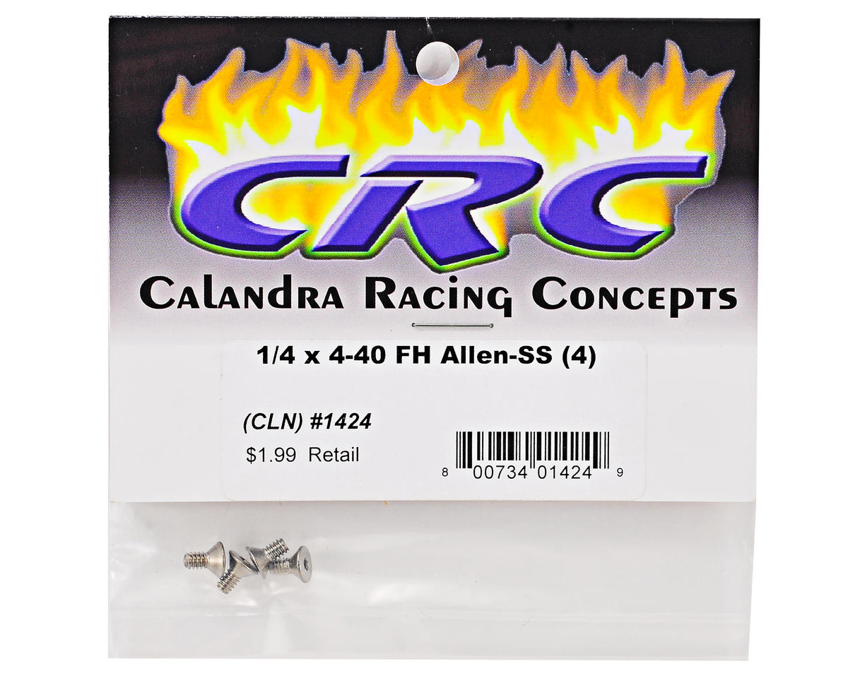 CRC 1/4x4-40 Stainless Steel Flat Head Screw (4)