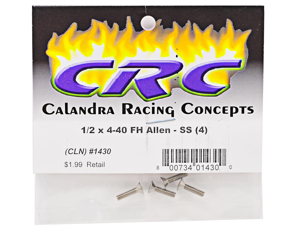 CRC 1/2x4-40 Stainless Steel Flat Head Screw (4)