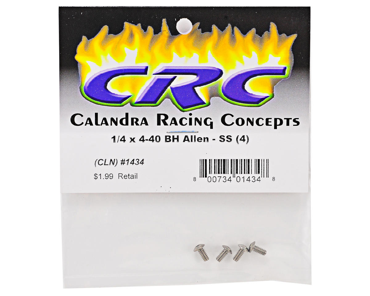 CRC 1/4"x4-40 Stainless Steel Button Head Screw (4)