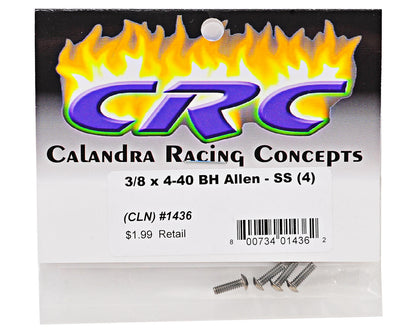 CRC 3/8x4/40 Stainless Steel Button Head Screw (4)