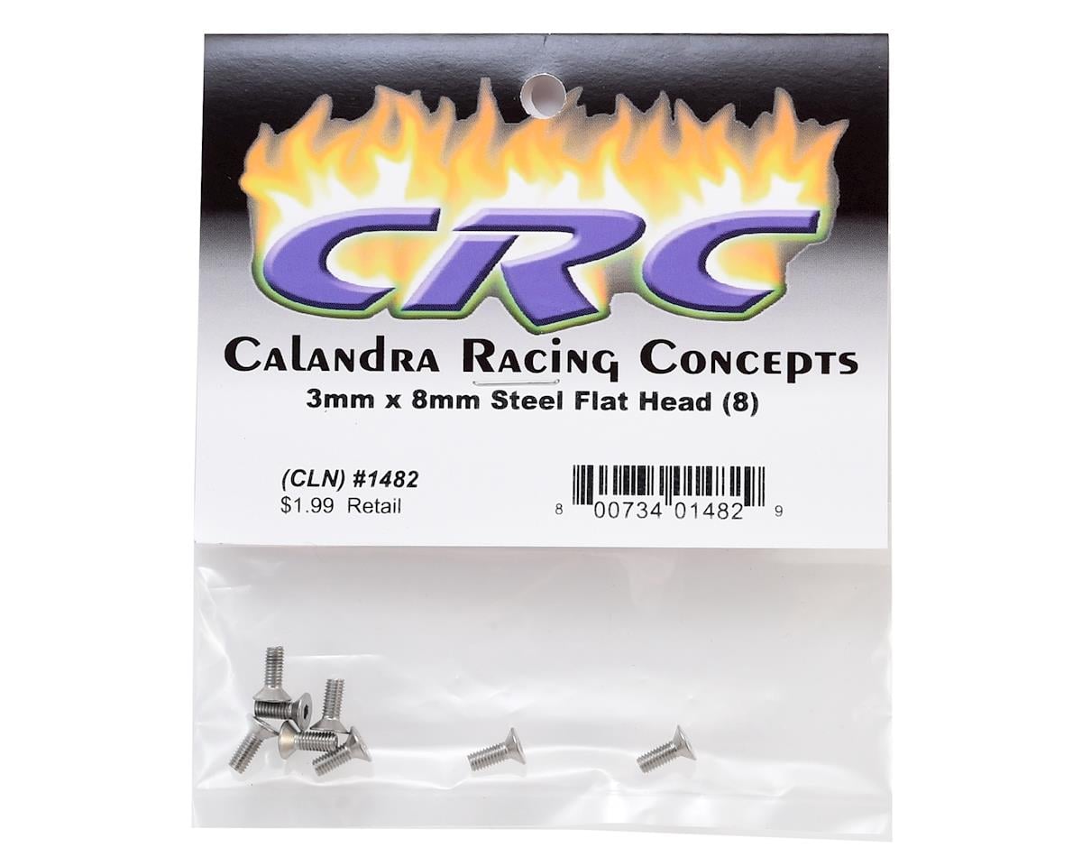 CRC 3x8mm Steel Flat Head (8)