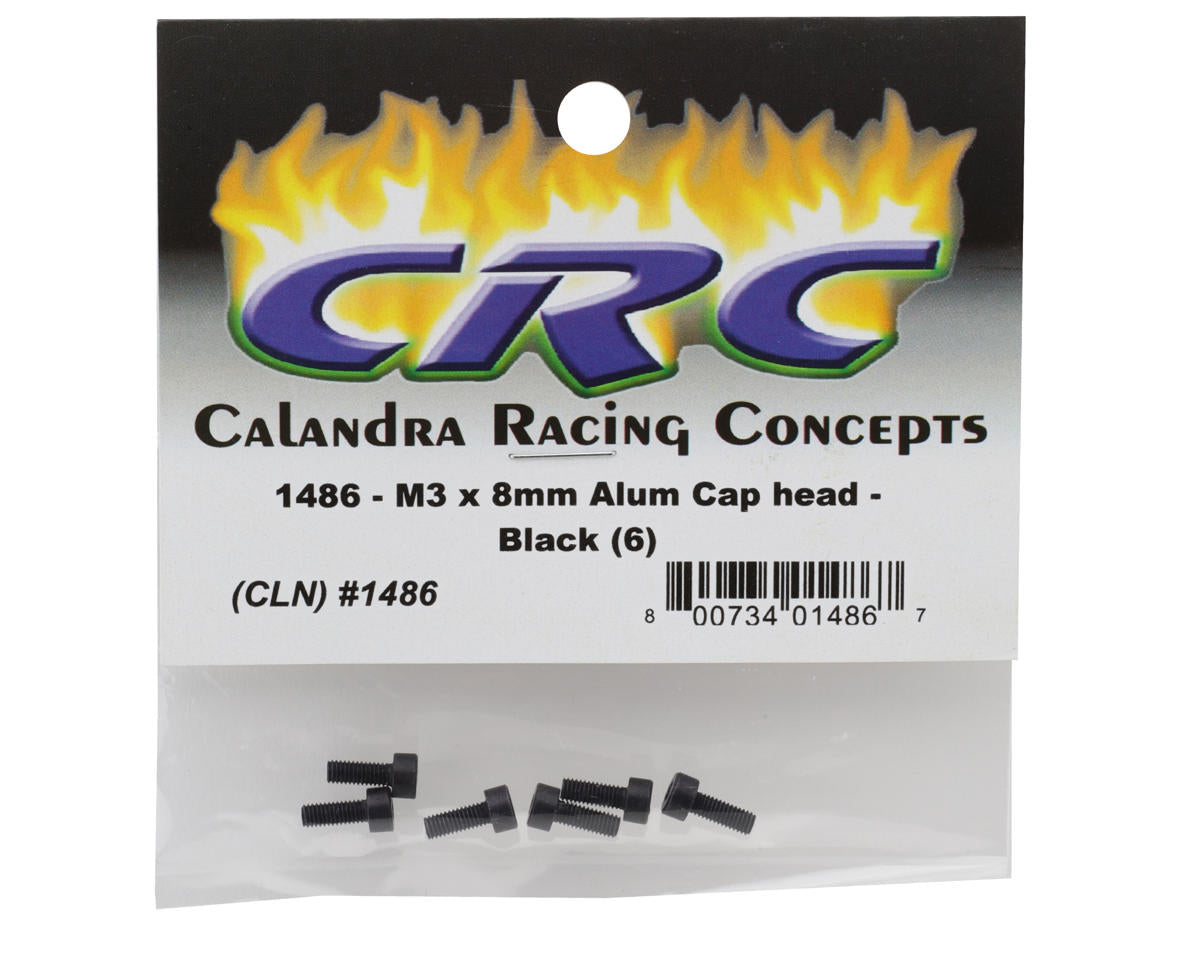 CRC 3x8mm Aluminum Cap Head Screws (6)