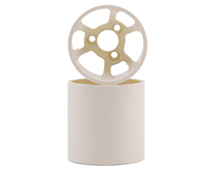 CRC 1/12 HR-38 Rear Flex Wheel (White) (2)