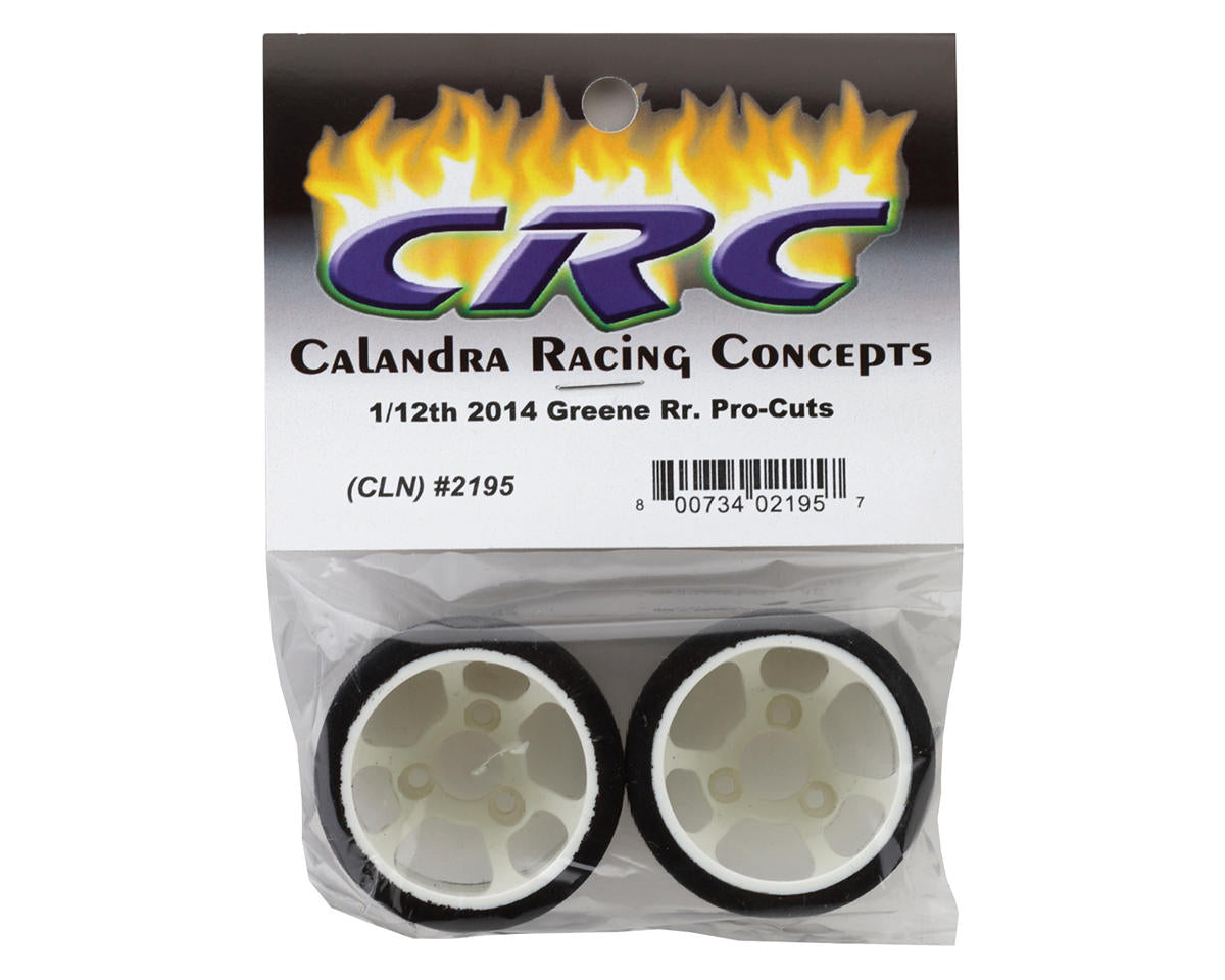 CRC "Pro-Cut" 1/12 Rear Tires (2) (Green)