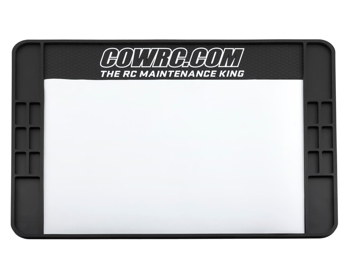 Cow RC Carbon Series Pit Mat Large Magnetic Screw Catcher (19"x24")