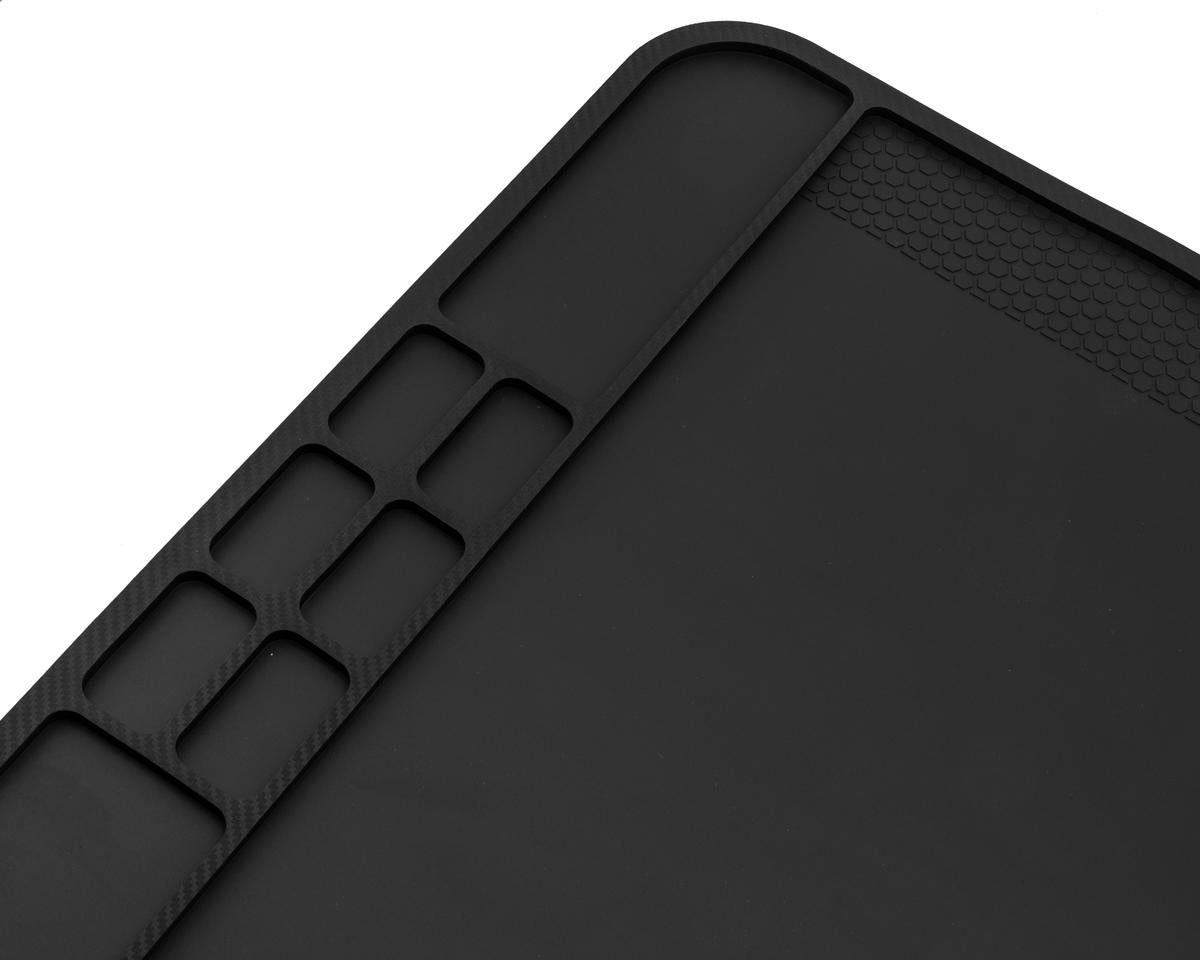 Cow RC Screw Catcher Carbon Series Rubber Pit Mat