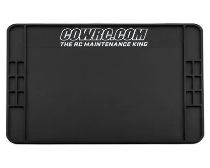 Cow RC Carbon Series Screw Catcher Rubber Pit Mat (24"x30")
