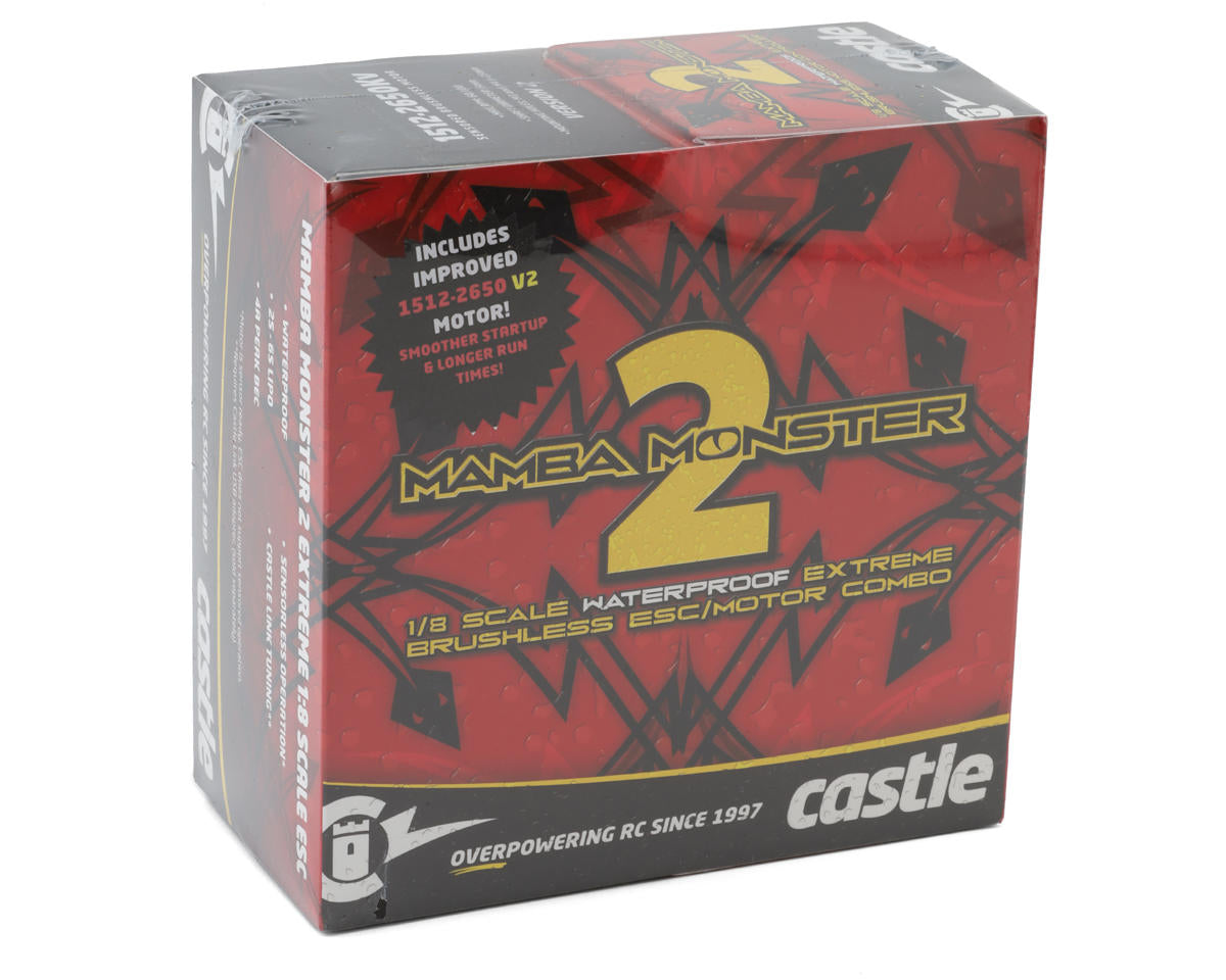 Castle Creations Mamba Monster 2 Waterproof 1/8 Scale Brushless Combo (2650Kv)