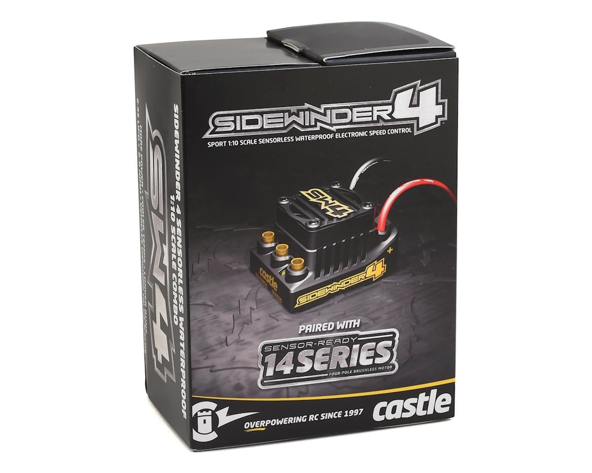 Castle Creations Sidewinder SW4 Waterproof 1/10 ESC/Motor Combo w/1406 (7700kV)