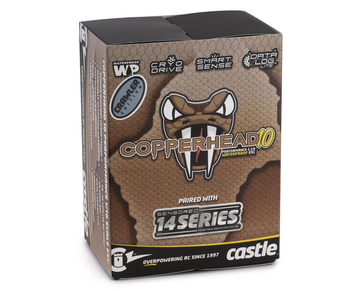 Castle Creations Copperhead 10 Waterproof 1/10 Sensored Combo w/Slate (2280Kv)