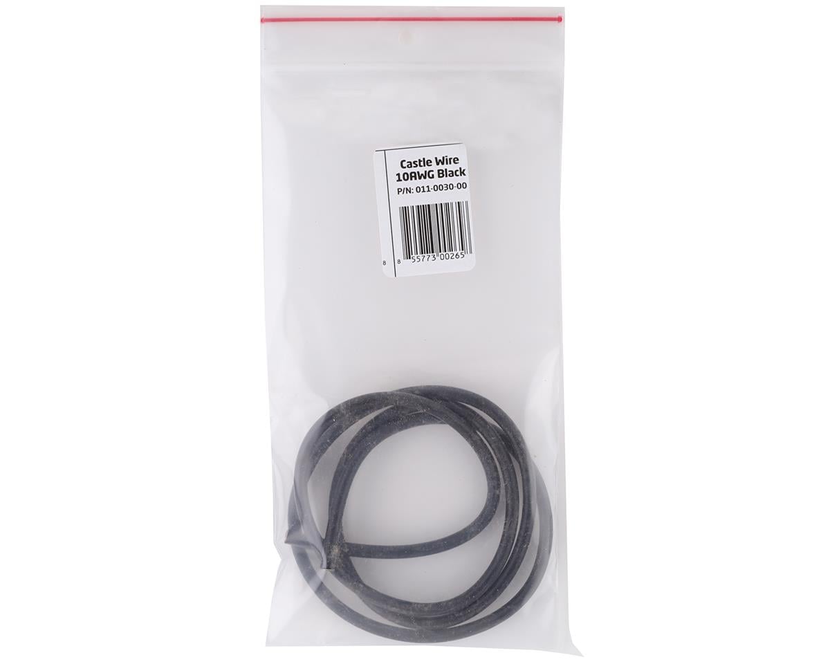 Castle Creations Silicone Coated Copper Wire (Black) (36") (10AWG)