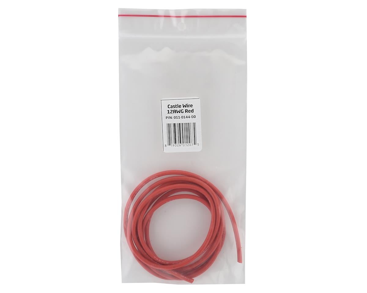 Castle Creations Silicone Coated Copper Wire (Red) (60") (12AWG)
