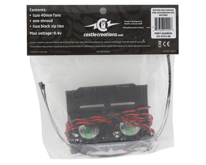 Castle Creations 2028 Series 40mm Motor Cooling Fan