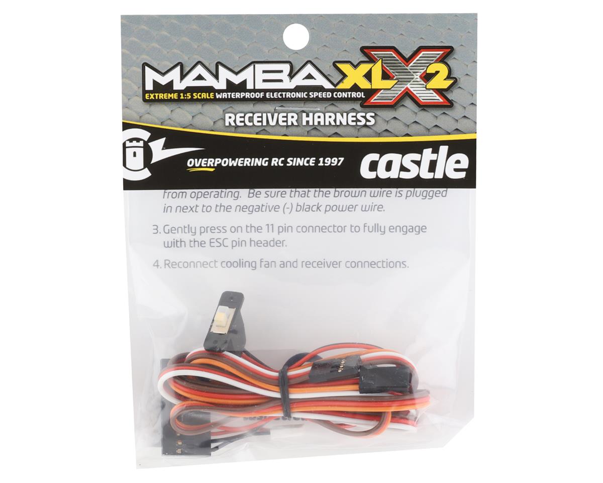 Castle Creations Mamba XLX 2 Receiver Harness w/Switch