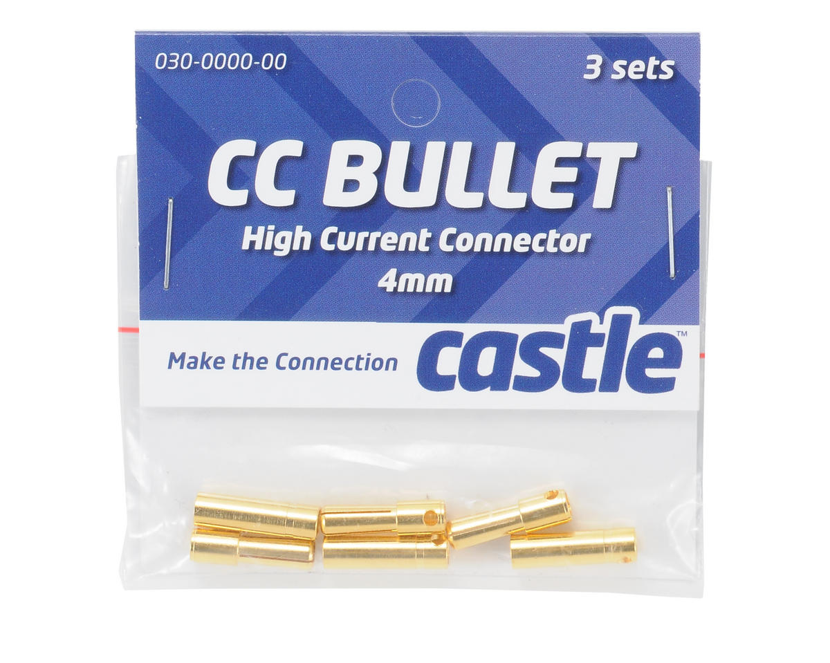 Castle Creations 4mm  High Current Bullet Connector Set