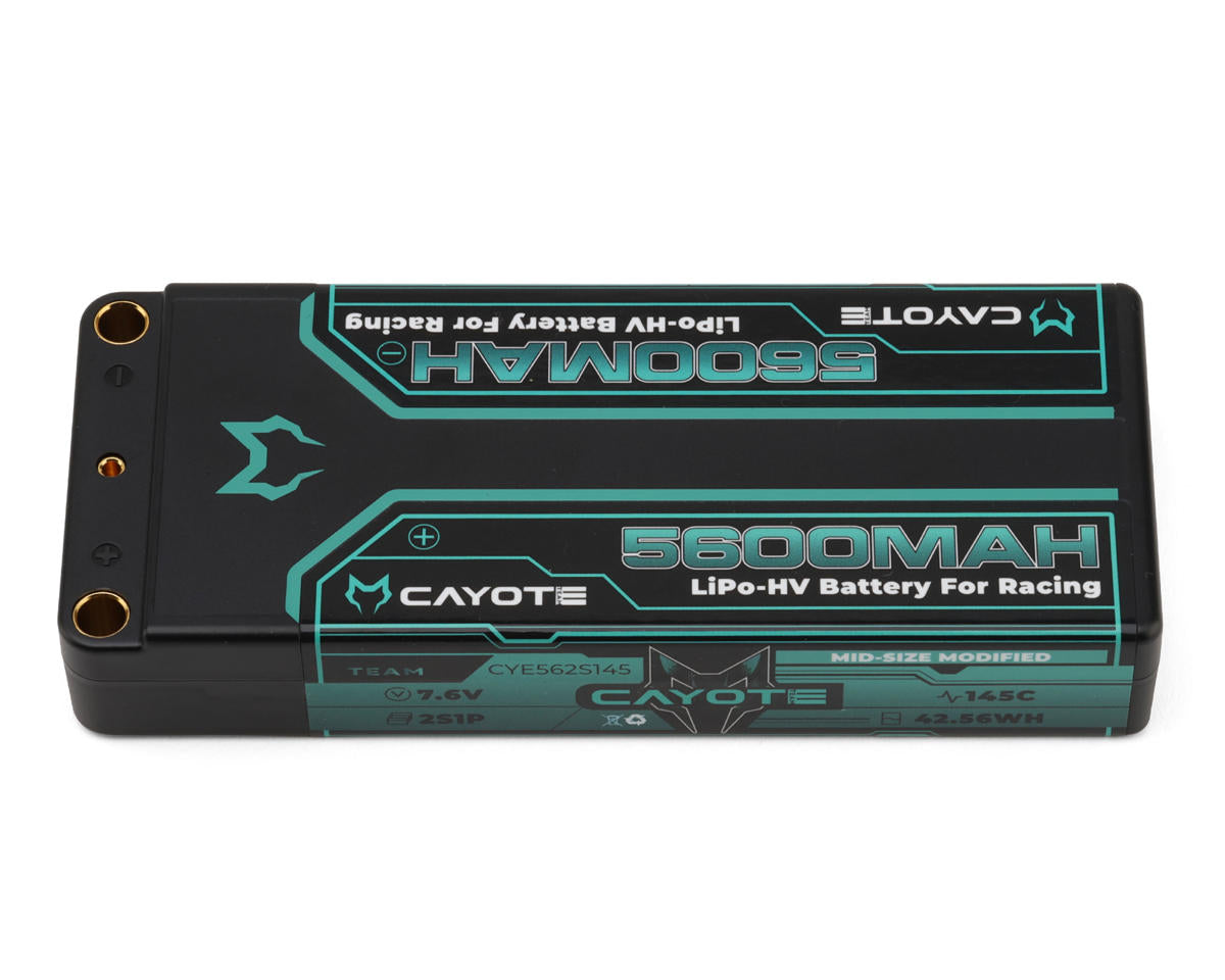 Cayote 2S 145C Mid-Size LiHV Battery (7.6V/5600mAh)