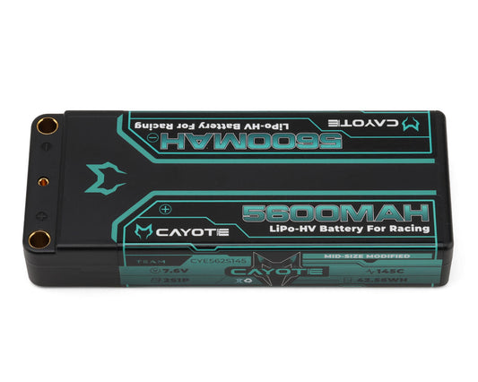 Cayote 2S 145C Mid-Size LiHV Battery (7.6V/5600mAh)