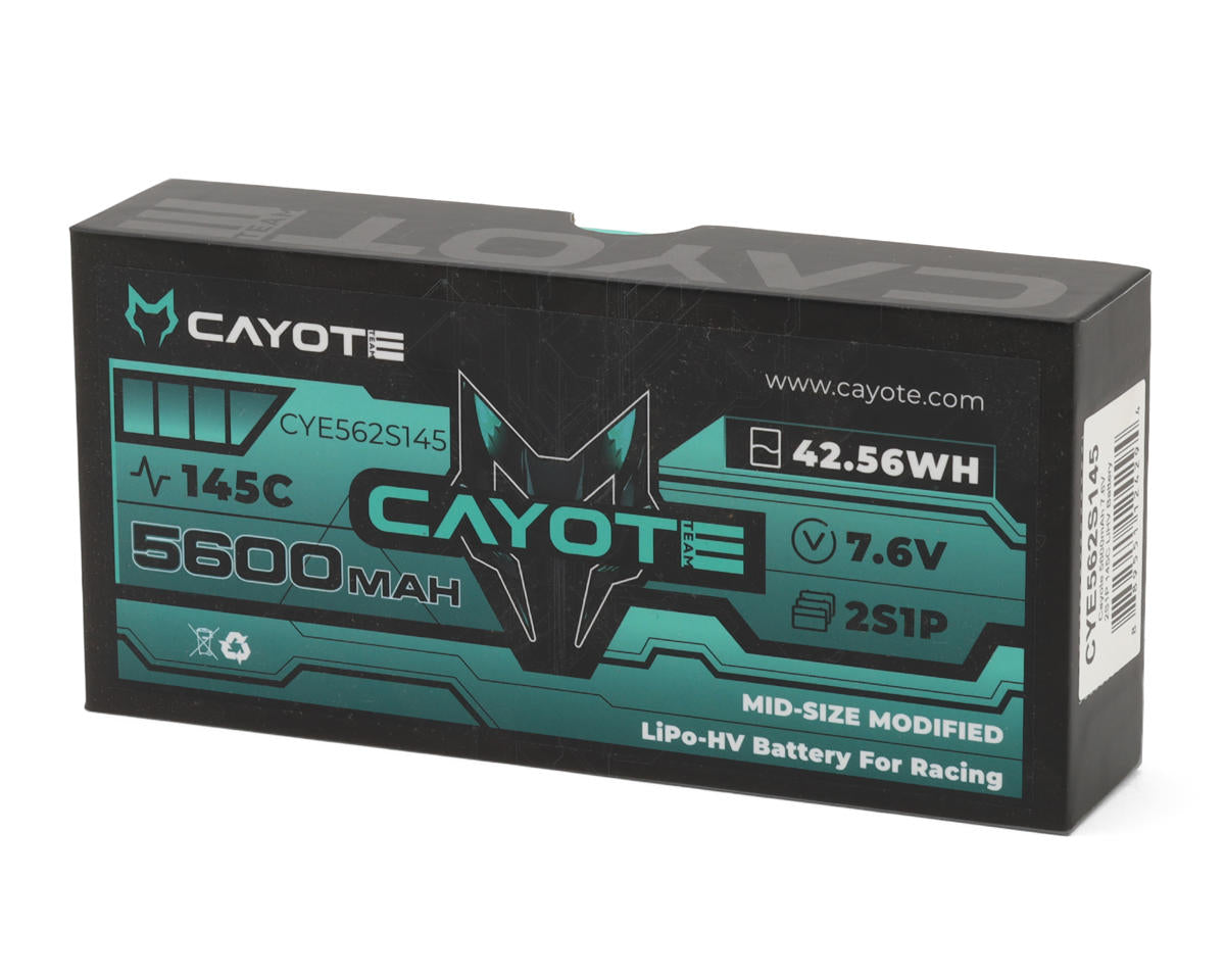 Cayote 2S 145C Mid-Size LiHV Battery (7.6V/5600mAh)