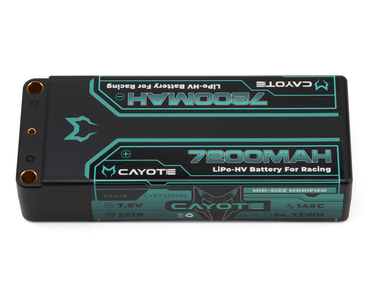 Cayote 2S 145C Mid-Size LiHV Battery (7.6V/7200mAh)